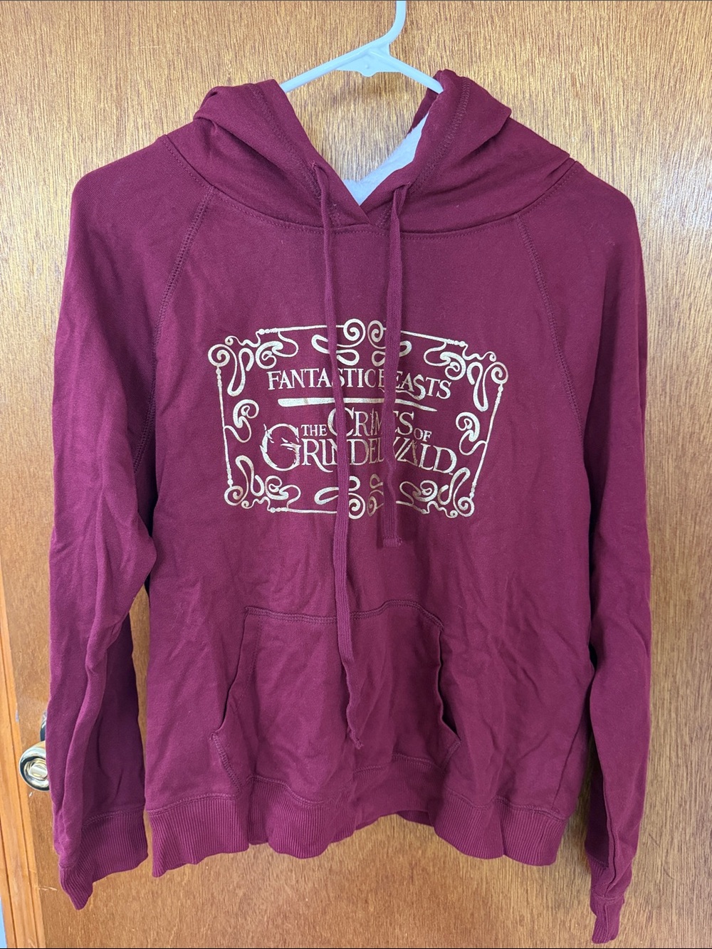 Fantastic Beasts Burgundy Graphic Hoodie Sweatshirt